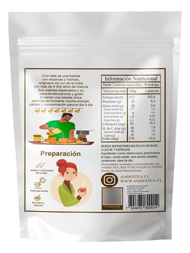 Te Chai Latte 200 Gr