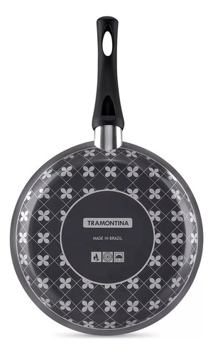 Sarten Antiadherente Tramontina Paris Texture 24 Cm Negro