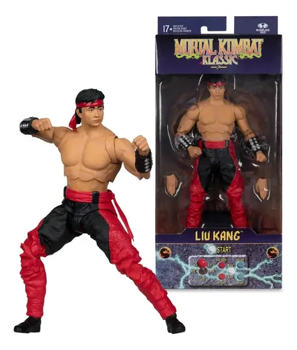 Figura de Acción Liu Kang Mortal Kombat Klassics, Articulada