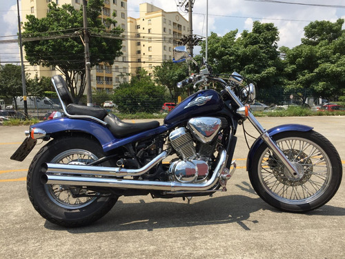 Moto Custom - Honda Shadow 600 Vt - Azul - 600cc - V2custom