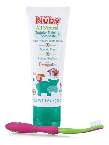 Kit Dental Natural Nuby Creme 45g + Escova De Dentes