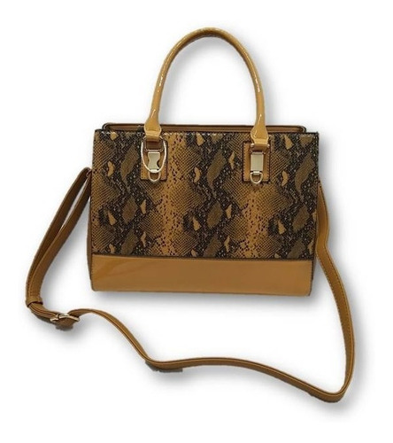 Imagen 3 de 7 de Bolsa Para Dama Estampado De Serpiente Sintético