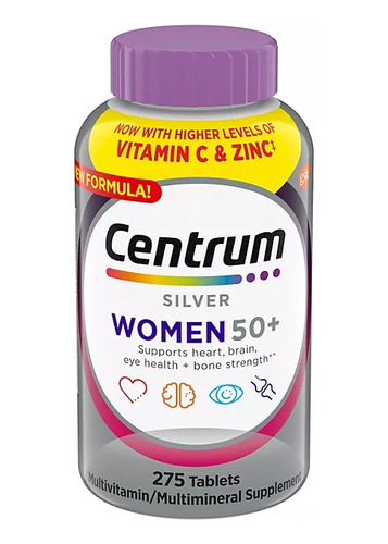 Centrum Silver Mujer 50+ Americano Vitaminas #1 275 Tabletas