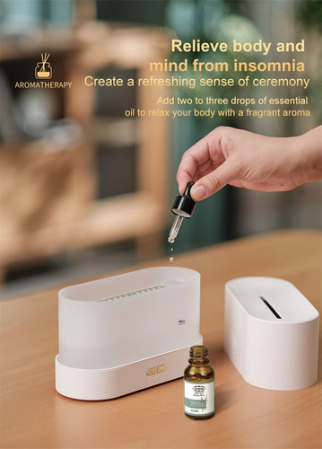 Humidificador Con Efecto Llama Led