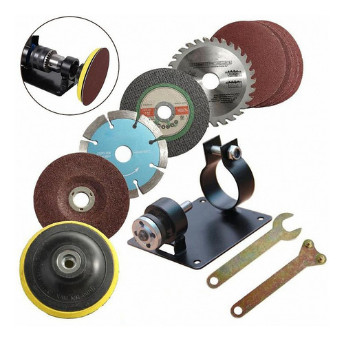15 Pcs Kit Taladro Esmeriladora Pulidora Cortadora Discos