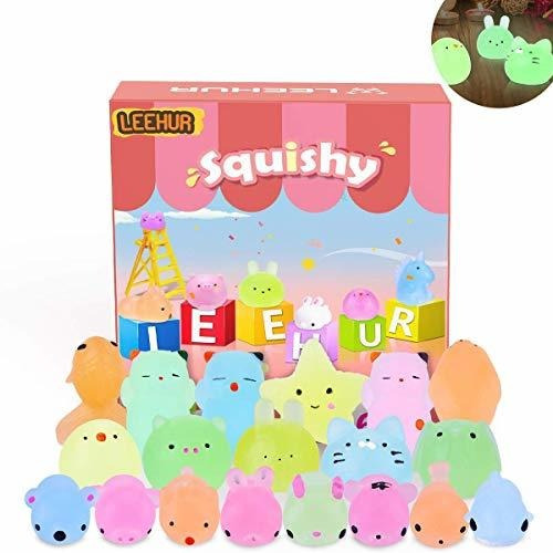 Mochi Glitter Squishies De Leehur Party Favors, 20 Piezas Br