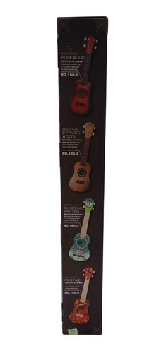 Imagen 6 de 10 de Ukelele Guitarra Infantil Juguete Diseño Retro Con Correa Ed