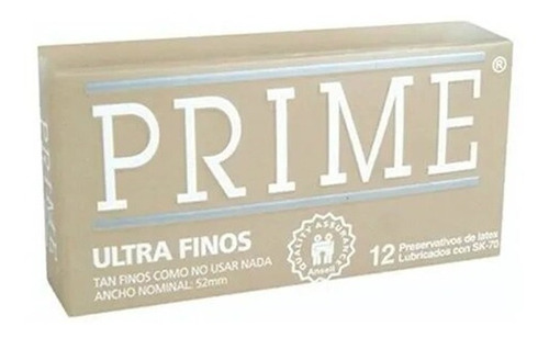 Preservativos Prime® Ultra Finos X 12 Unidades