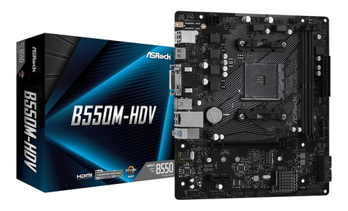 Imagen 2 de 5 de Tarjeta Madre Asrock B550m-hdv Ddr4 Motherboard
