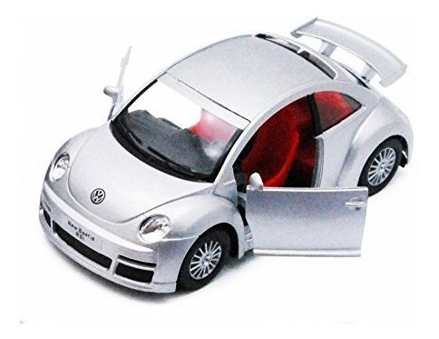 Volkswagen New Beetle Rsi, Plateado - Kinsmart 5058d - 1/32