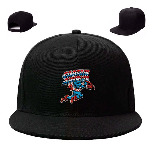 Gorra Plana Capitan America Avengers Comic Phn