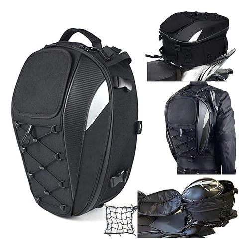 Mochila Para Parte Trasera De Motocicleta,bolsa Para Casco