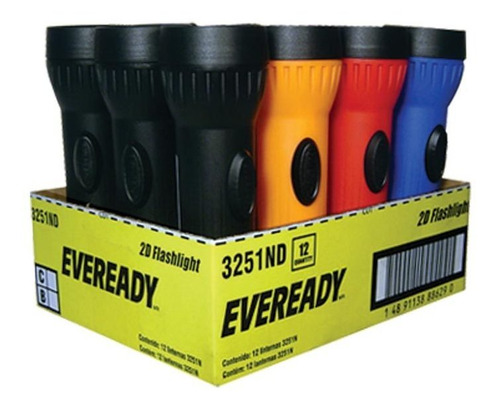 Pack X 3 Unid Linterna  One Led 1 Un Eveready Pilas Y Linte