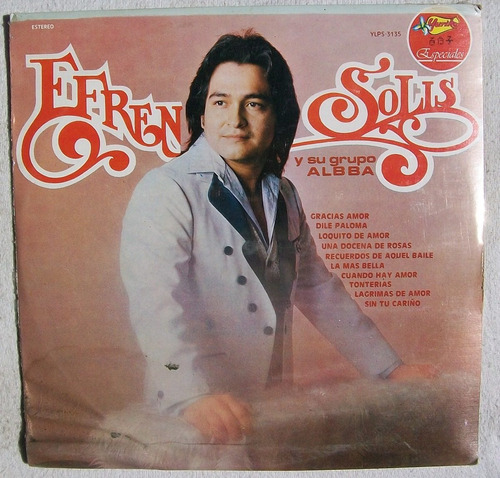 Efren Solis Y Su Grupo Albba. Disco Lp Yuriko 1982