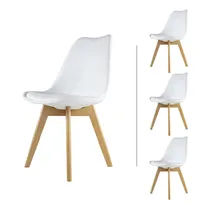 Comprar Set 4 Sillas Eames Mundo In Hood Acojinadas Comedor
