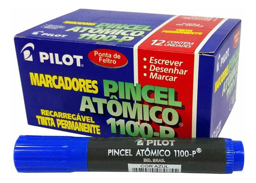 Pincel Atômico Permanente Canetão Pilot Kit 12