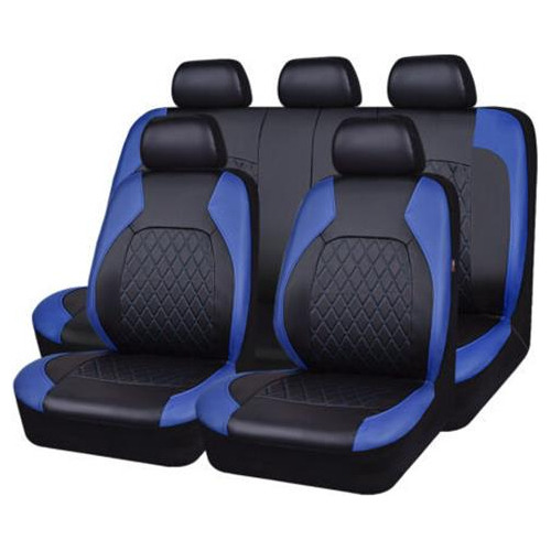 Rojo Funda Completa De Asiento De Coche De Cuero Sintético