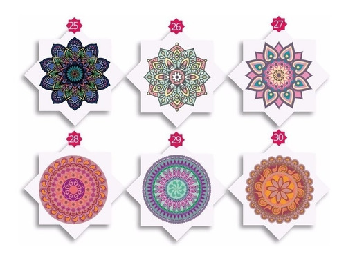 Imagen 5 de 7 de Vinilos Pared Mandalas De 1,20 X 1,20 Metros