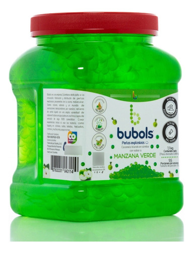 Perlas O Burbujas Explosivas Sabor Manzana Verde 1.1kg