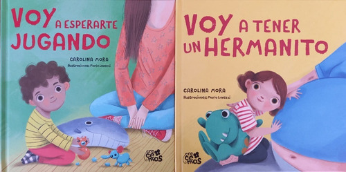 2 Libros Voy A Esperarte Jugando Tener Hermanito El Ateneo