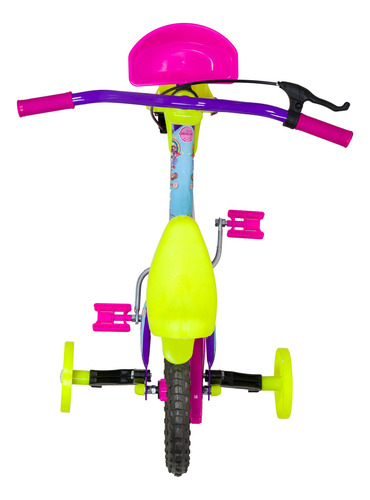 Bicicleta Infantil Menina Roda Treinamento Aro 12 Vicky La