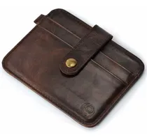 Comprar Billetera Tarjetera De Cuero Delgada, Discreta Y Practica