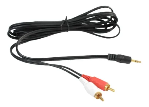 Cable Auxiliar De Audio Rca A Estéreo Plug 3.5mm 3mt