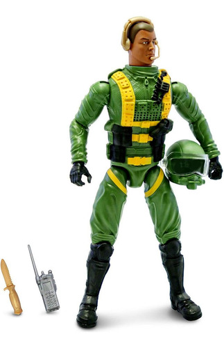 Coleção Conjunto 4 Bonecos Articulados Profissões Com Acessórios - Boneco Menino Estilo Max Steel Profissão - Members Mark : Explorador Da Natureza + Piloto De Avião Caça + Bombeiro + Astronauta