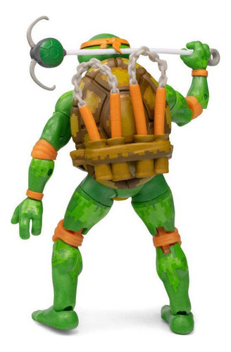Figura Articulada Miguel Ángel Snes 8 Bit (pixeleadas)-tmnt