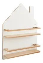 Comprar Repisa Infantil Nordica Escandinava Casita 80x60x14cm Color Blanco