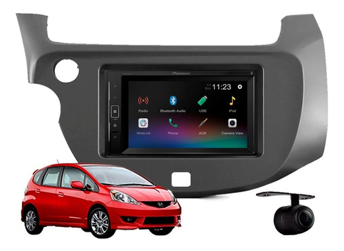 Central Multimidia Pioneer Honda Fit 2012 2013 2014