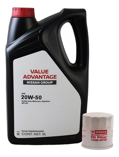 Aceite 20w-50 En Garrafa Con Filtro De Aceite Gratis