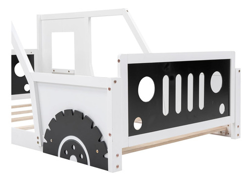 Cama De Plataforma En Forma De Auto De Tamaño Individual Con