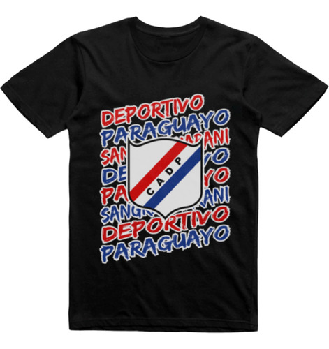 Remera Infantil Puro Algodon Negra Deportivo Paraguayo