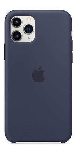 Funda de silicona azul para Apple iPhone 11 Pro