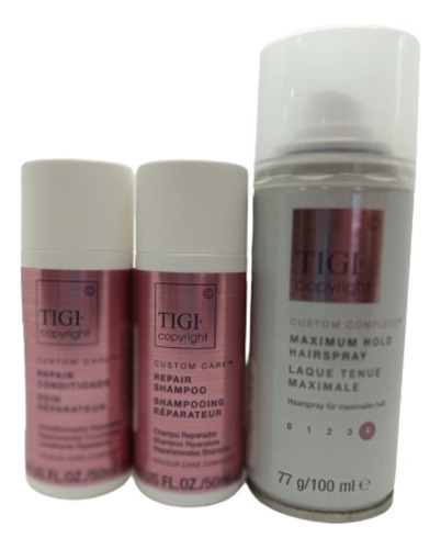 Tigi Copyright Repair Travel Shampoo,acond.y Laca