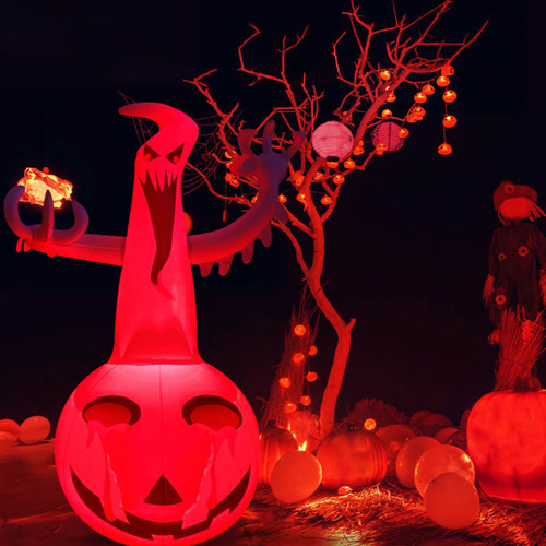 Adorno Inflable De Halloween Que Rompe El Terror Con Una Cor