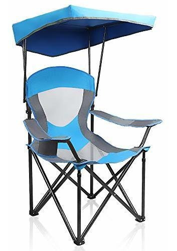 Alpha Camp Heavy Duty Canopy Lounge Chair Sunshade Hiking Tr