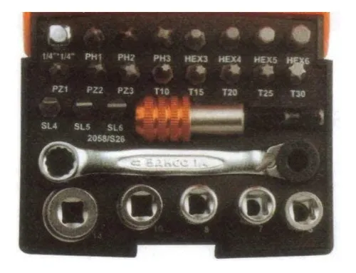 Set De Puntas Bahco 2058/s26 Bit-socket (26 Piezas)