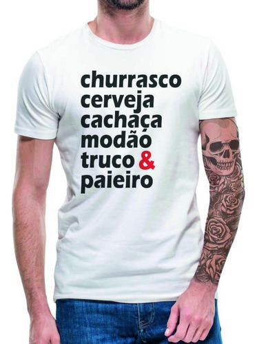 Camiseta Masculina Truco Cerveja Churrasco Viola Streetwear