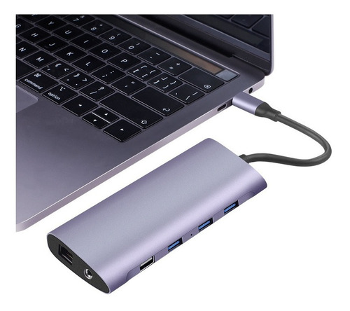 Imagen 5 de 7 de Hub Usb Tipo C, 11 En 1, Para Mac / Windows