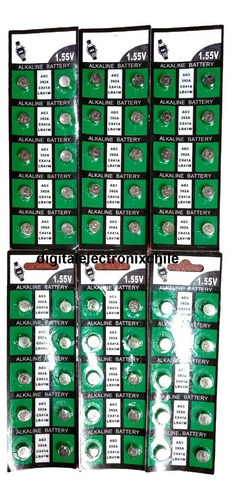 Pack De 60 Pilas Lr41 Economicas 1.5v 6 Tiras 10 Unid C/una