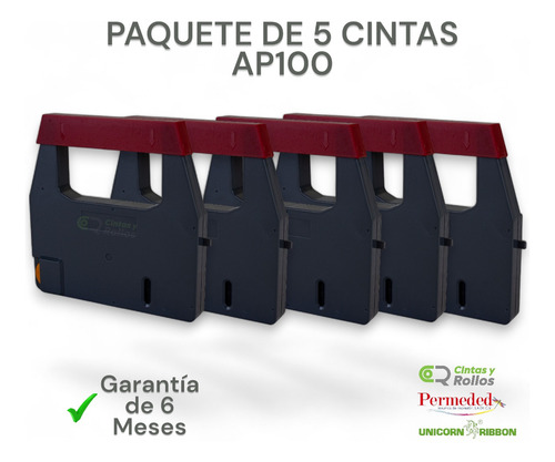5 Cintas Para Canon Ap 50, Ap 100, Mx 350, E23 Marca Unicorn
