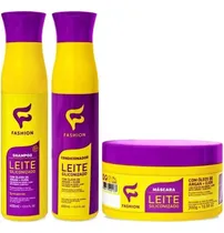 Comprar Kit Leite Siliconizado Fashion 18 Itens (6 Sh 6 Cond 6 Masc)
