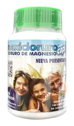 Imagen 5 de 6 de Cloruro De Magnesio 100 Caps 500mg Maxicloruro