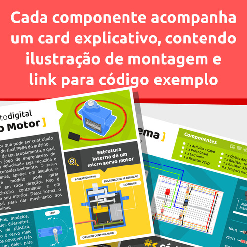 10 X Kit Uno R3 Para Arduino Iniciante 3 + Tutorial Completo