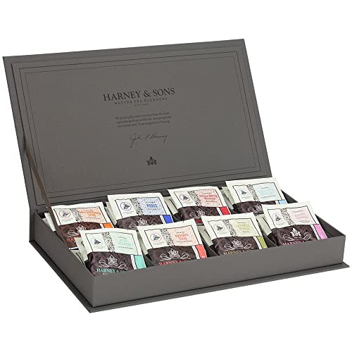 Harney & Sons Cofre De Te De Lino Gris Para Regalo