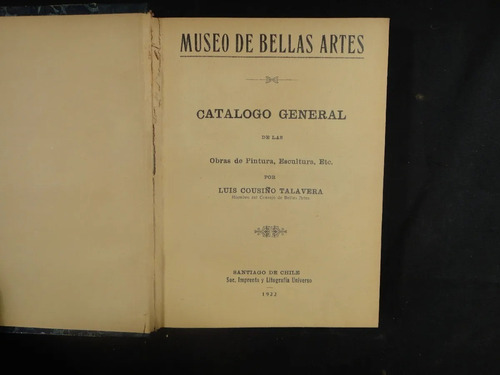 Museo De Bellas Artes Catalogo General 