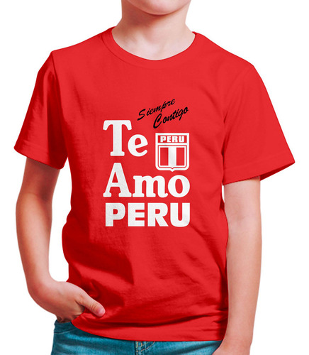 Polo Niño Te Amo Peru (d0516 Boleto.store)
