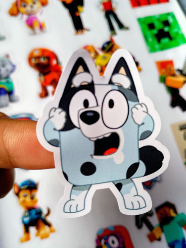 Sticker Vinilo Decorativo Bluey, Paw Patrol, Minecrat X 20